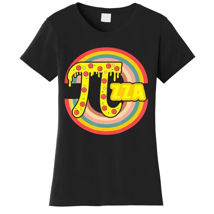 Pizza Lover Math Teacher 3 14 Geek Mathematics Pi Day Women's T-Shirt