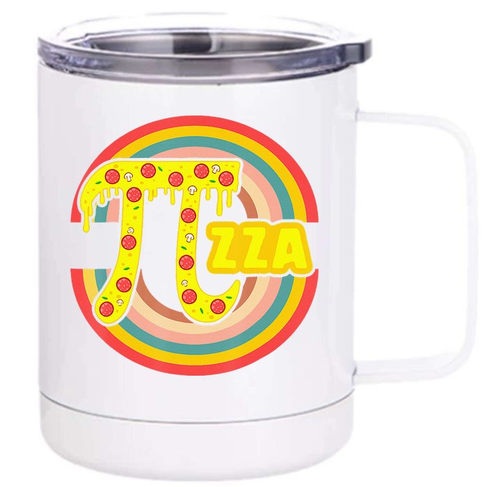 Pizza Lover Math Teacher 3 14 Geek Mathematics Pi Day Front & Back 12oz Stainless Steel Tumbler Cup