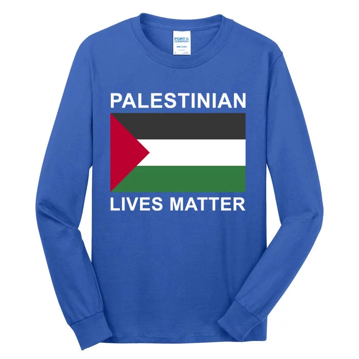 Palestinian Lives Matter Free Palestine Flag Funny Gift Tall Long Sleeve T-Shirt