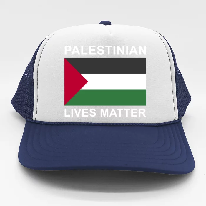 Palestinian Lives Matter Free Palestine Flag Funny Gift Trucker Hat