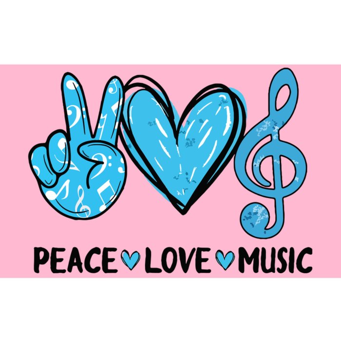 Peace Love Music Musica Note Cute Music Lovers Gifts Bumper Sticker