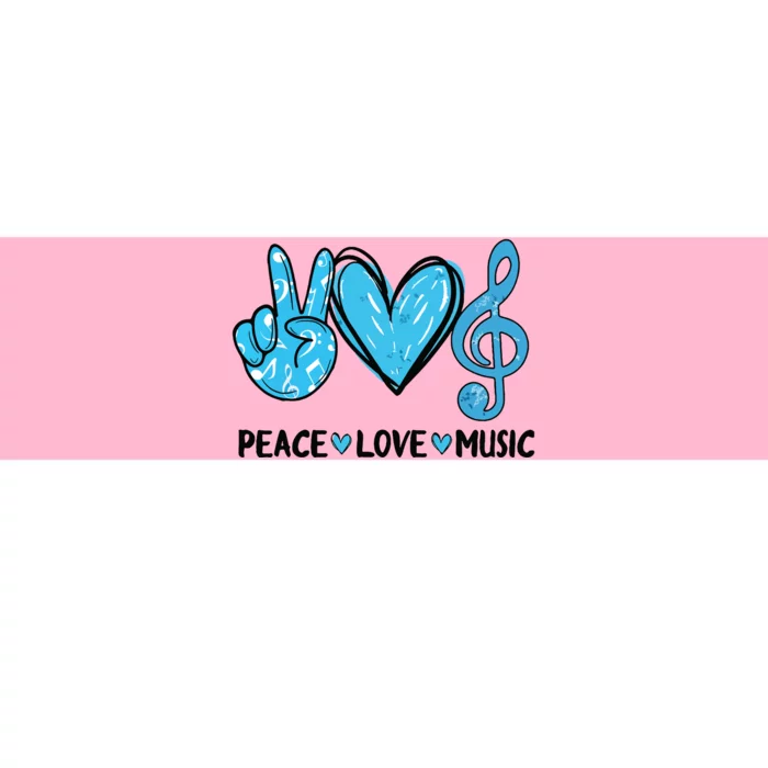 Peace Love Music Musica Note Cute Music Lovers Gifts Bumper Sticker