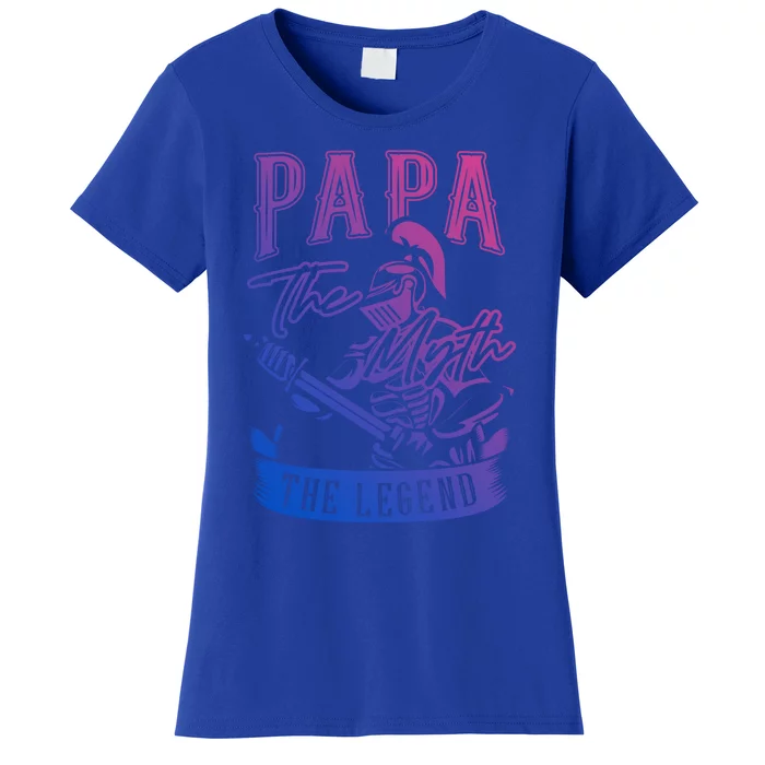 Papa Legend Myth Hero Father Dad Daddy Poppa Stepdad Grandpa Great Gift Women's T-Shirt