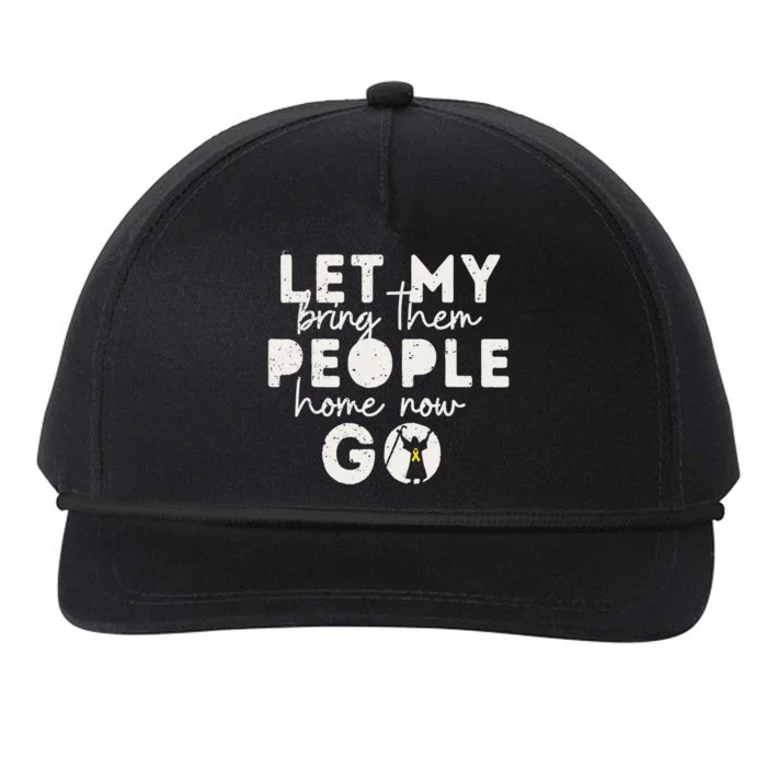 Passover Let My People Go Bring Them Home Now Snapback Five-Panel Rope Hat