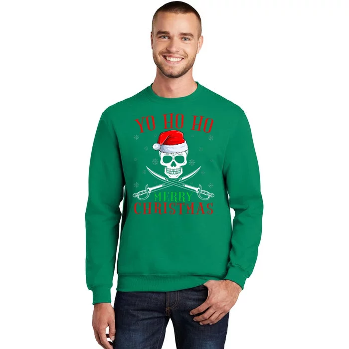 Pirate Lover Matching Santa Yo Ho Ho Pirate Merry Christmas Sweatshirt