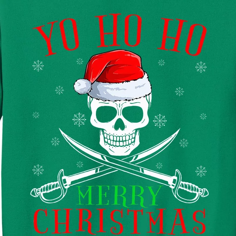 Pirate Lover Matching Santa Yo Ho Ho Pirate Merry Christmas Sweatshirt