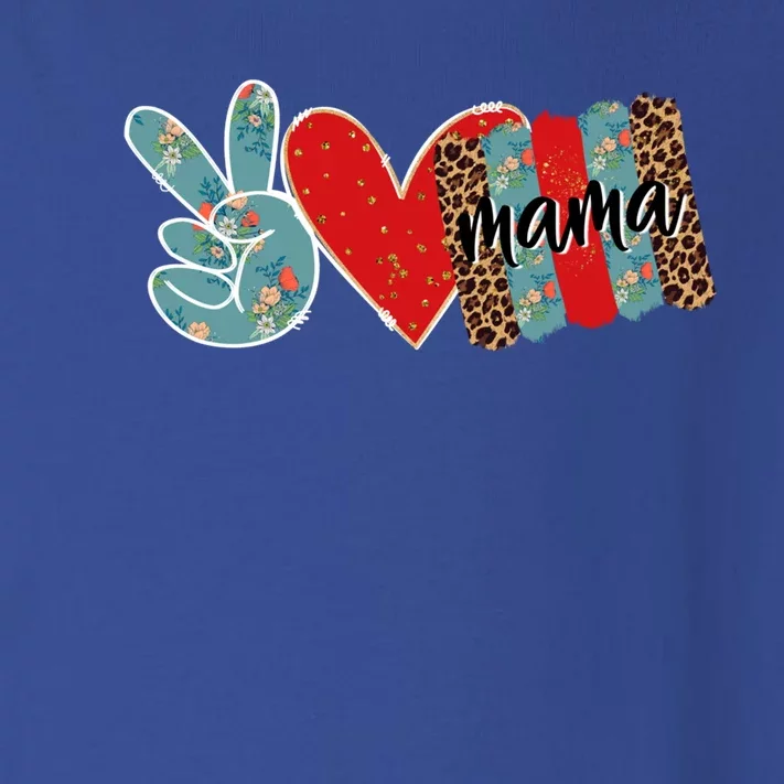 Peace Love Mama Happy Mothers Day Gift Toddler Long Sleeve Shirt