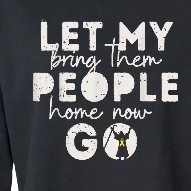 Passover Let My People Go Bring Them Home Now Cropped Pullover Crew