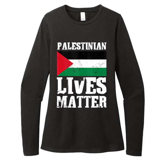 Palestinian Lives Matter Freedom Peace Palestine Flag Womens CVC Long Sleeve Shirt