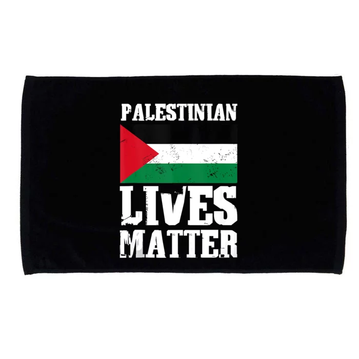 Palestinian Lives Matter Freedom Peace Palestine Flag Microfiber Hand Towel