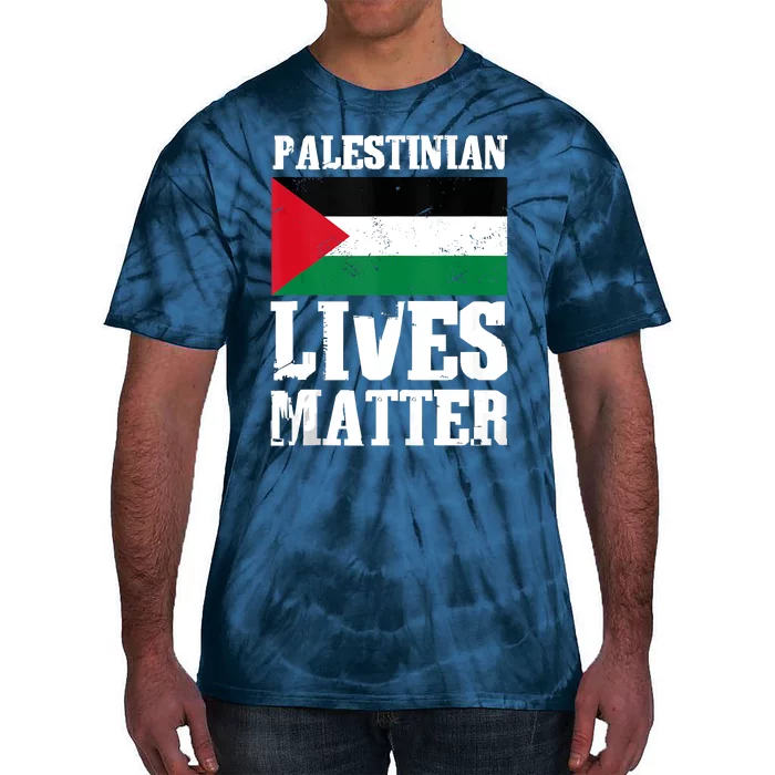 Palestinian Lives Matter Freedom Peace Palestine Flag Tie-Dye T-Shirt