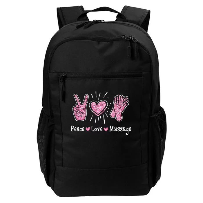 Peace Love Massage Massotherapist Massage Therapist Daily Commute Backpack