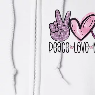 Peace Love Namaste OM Sign Mandala Hippie Yoga Lover Gift Full Zip Hoodie