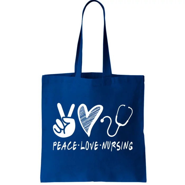 Peace Love Nursing Nurse Gift Tote Bag