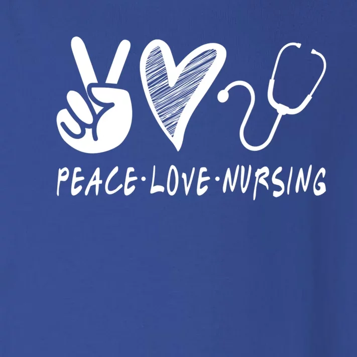 Peace Love Nursing Nurse Gift Toddler Long Sleeve Shirt