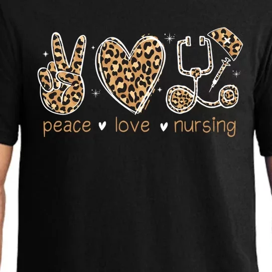 Peace Love Nursing Nurse Life Nurses Day Nurse Week Mother Gift Pajama Set