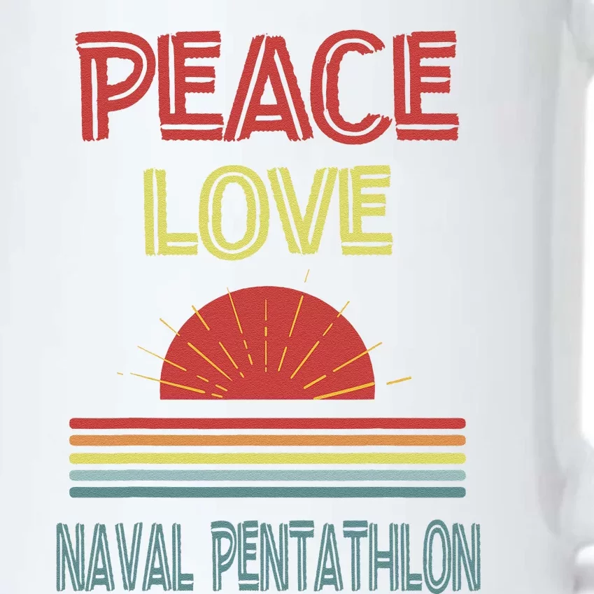 Piece Love Naval Pentathlon Funny Black Color Changing Mug