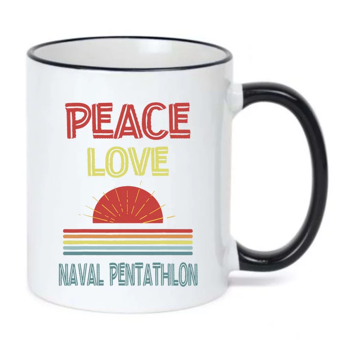 Piece Love Naval Pentathlon Funny Black Color Changing Mug