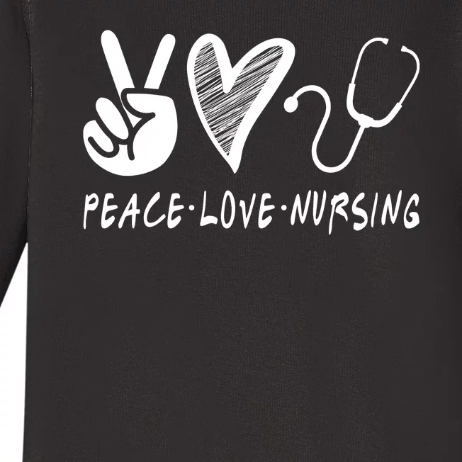 Peace Love Nursing Baby Long Sleeve Bodysuit