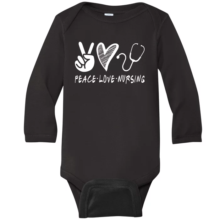 Peace Love Nursing Baby Long Sleeve Bodysuit