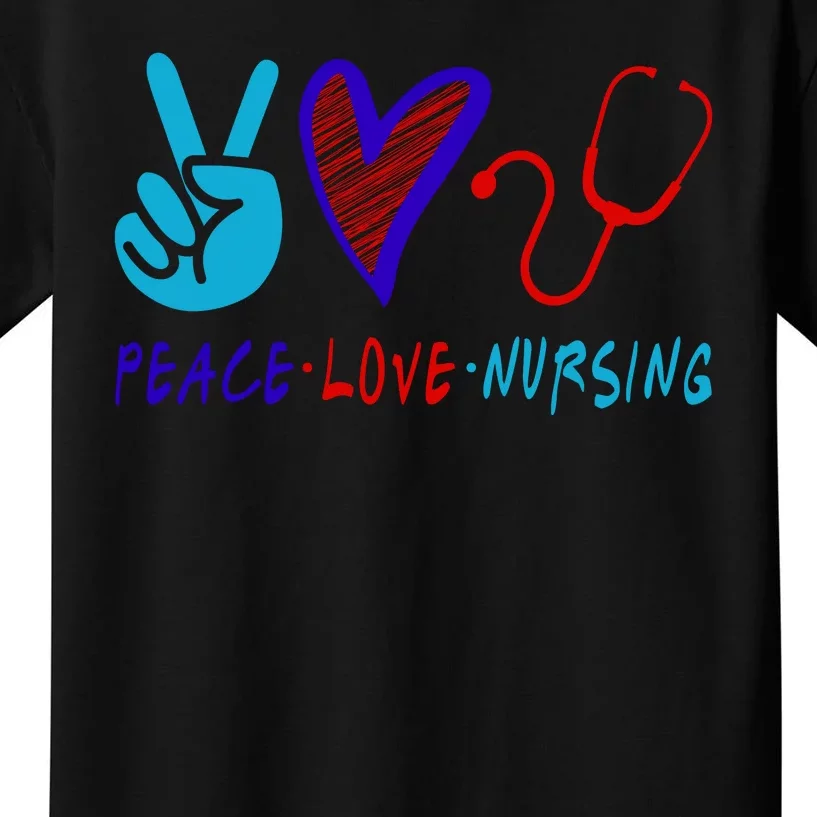 Peace Love Nursing Kids T-Shirt