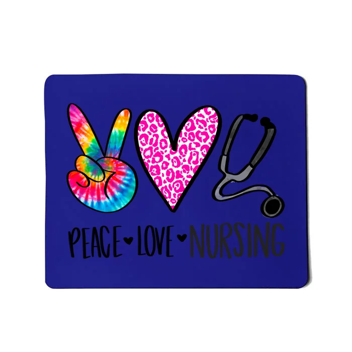 Peace Love Nursing Gift Mousepad