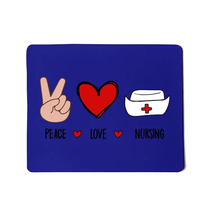 Peace Love Nursing Gift Mousepad