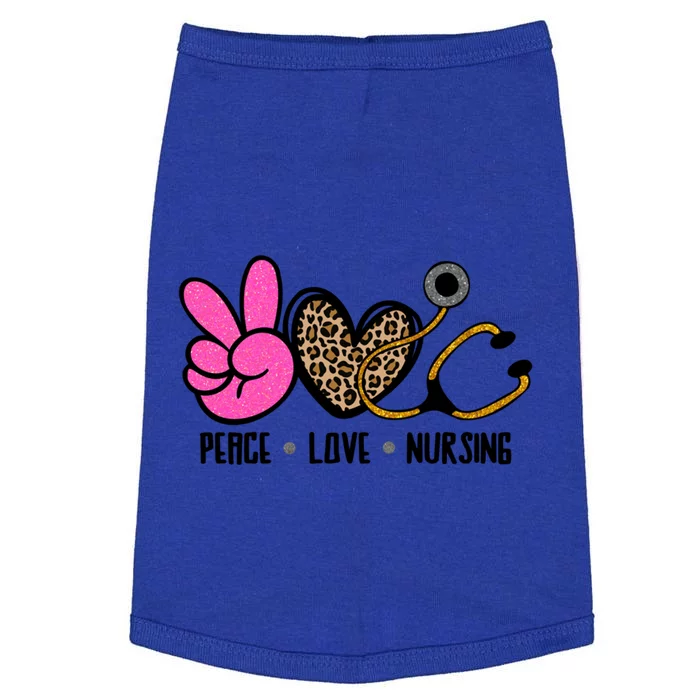 Peace Love Nursing Meaningful Gift Doggie Tank