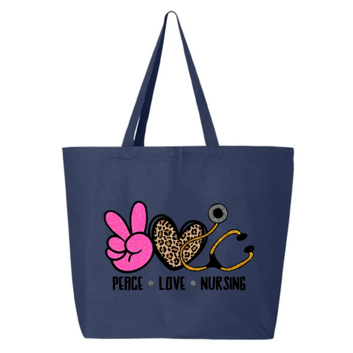 Peace Love Nursing Meaningful Gift 25L Jumbo Tote