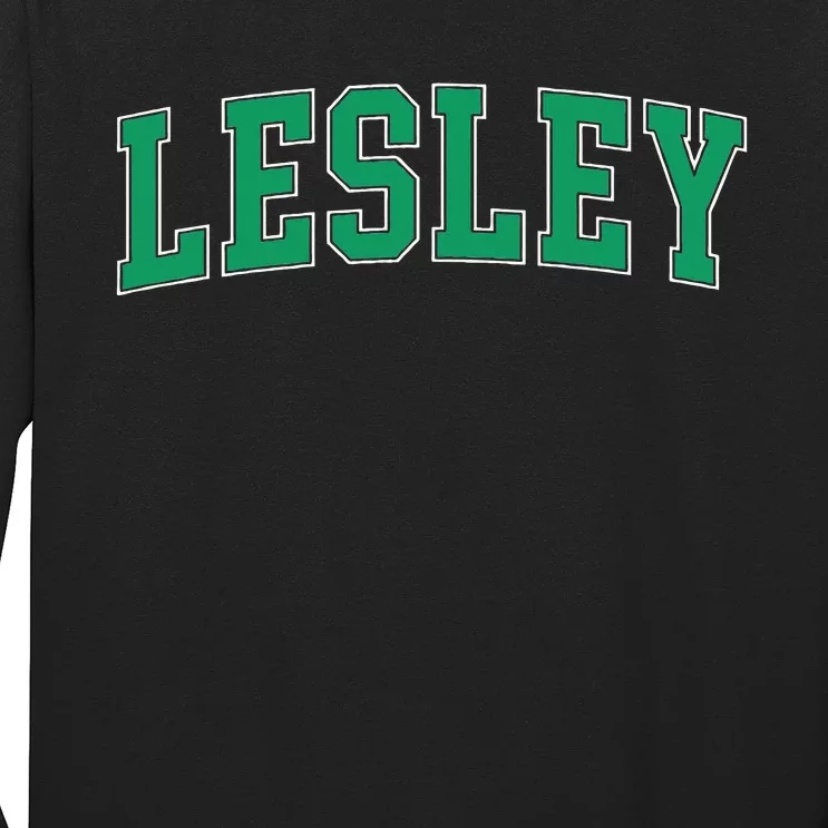 Personalized Lesley Name Arch Long Sleeve Shirt