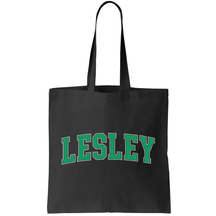 Personalized Lesley Name Arch Tote Bag