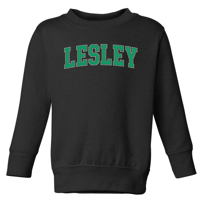 Personalized Lesley Name Arch Toddler Sweatshirt