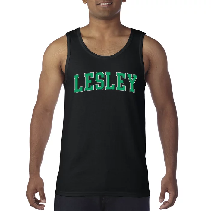 Personalized Lesley Name Arch Tank Top