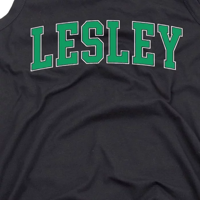 Personalized Lesley Name Arch Tank Top