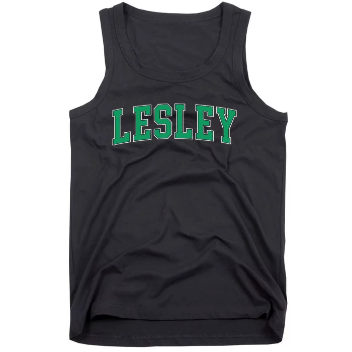 Personalized Lesley Name Arch Tank Top