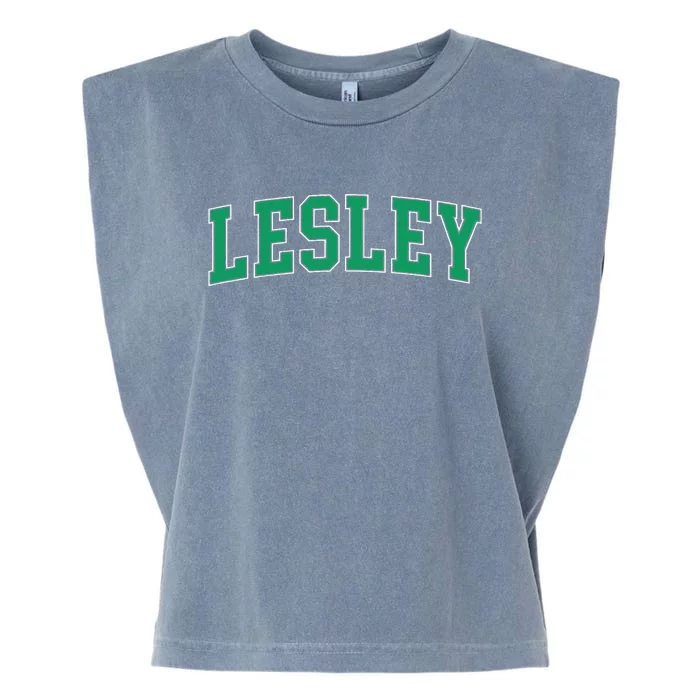 Personalized Lesley Name Arch Garment-Dyed Women's Muscle Tee