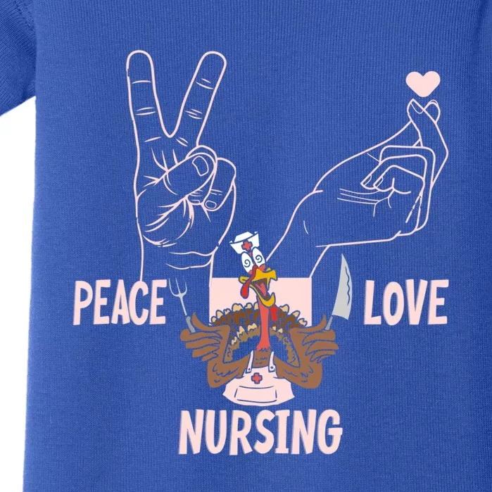 Peace Love Nursing Gift Baby Bodysuit