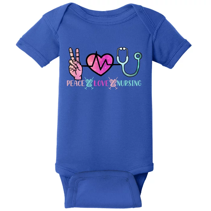 Peace Love Nursing Gift Baby Bodysuit