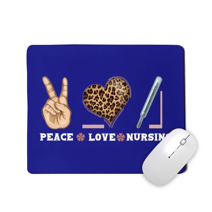 Peace Love Nursing Gift Mousepad