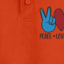 Peace Love Nursing Cool Graphic Gift For Nurse Gift Dry Zone Grid Performance Polo