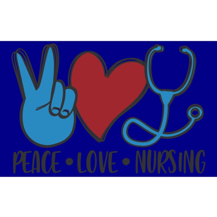 Peace Love Nursing Cool Graphic Gift For Nurse Gift Bumper Sticker