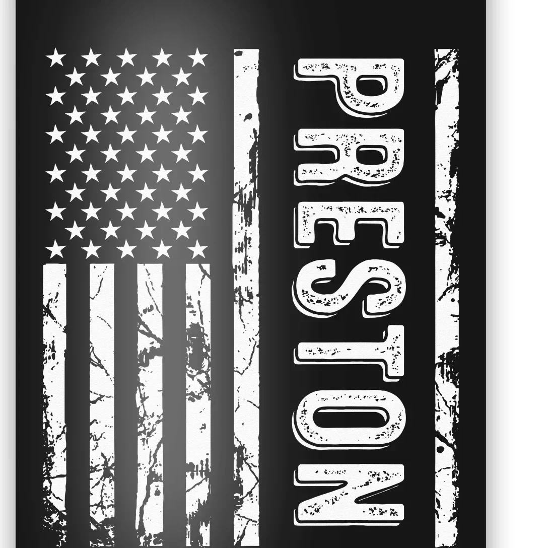 Preston Last Name Funny Surname Team Preston Family Reunion Poster