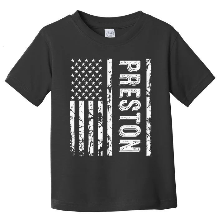 Preston Last Name Funny Surname Team Preston Family Reunion Toddler T-Shirt