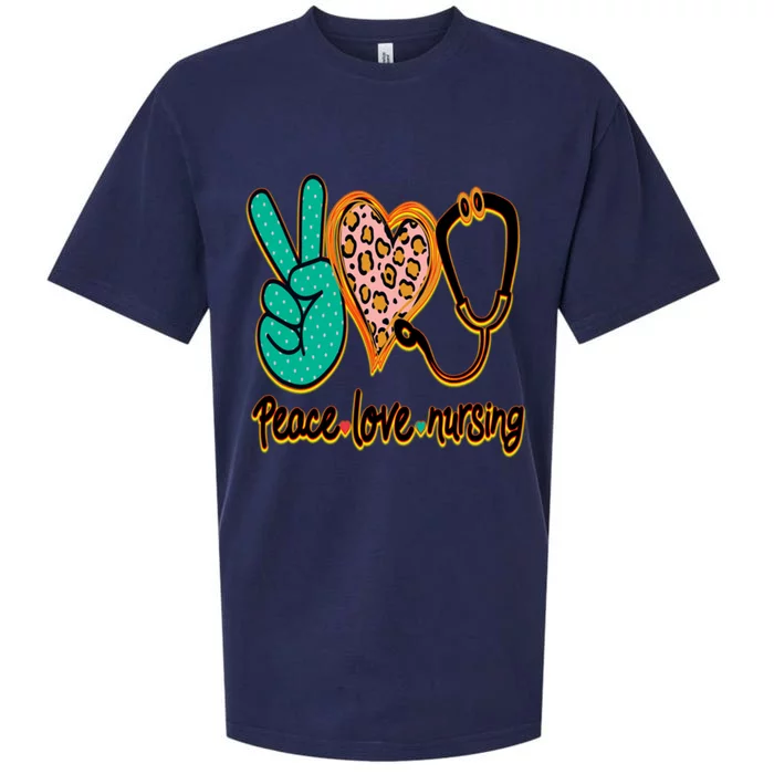 Peace Love Nursing! A Great Meme And A Great Gift! Gift Sueded Cloud Jersey T-Shirt