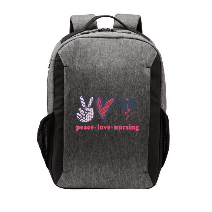 Peace Love Nursing Vector Backpack