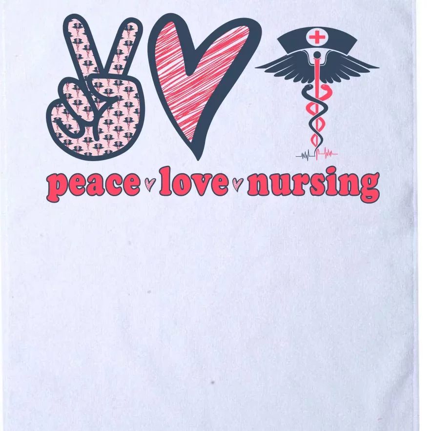 Peace Love Nursing Platinum Collection Golf Towel