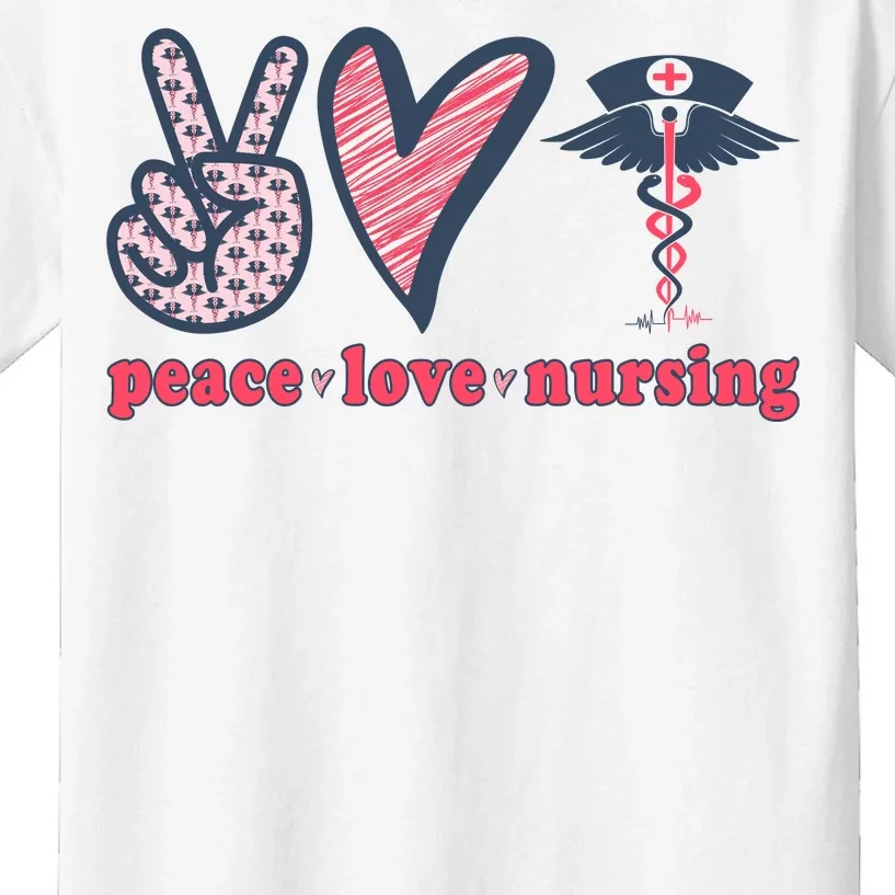 Peace Love Nursing Kids T-Shirt