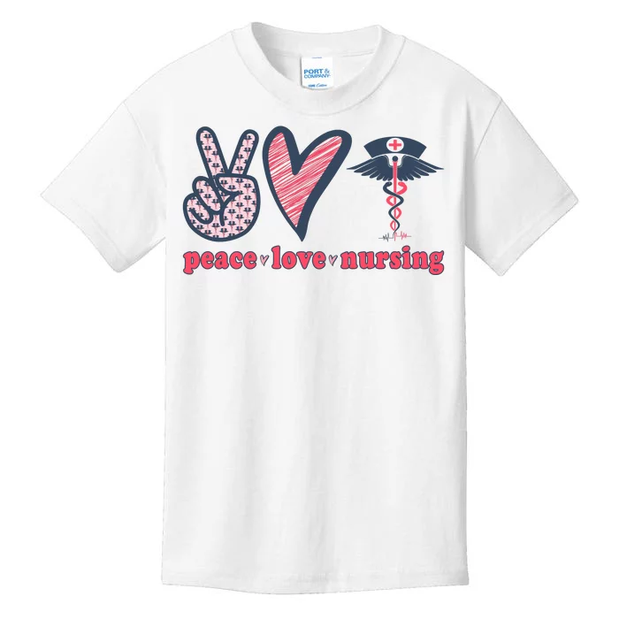 Peace Love Nursing Kids T-Shirt