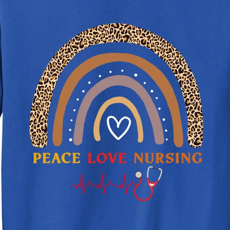 Peace Love Nursing Nurse Life Gift Sweatshirt