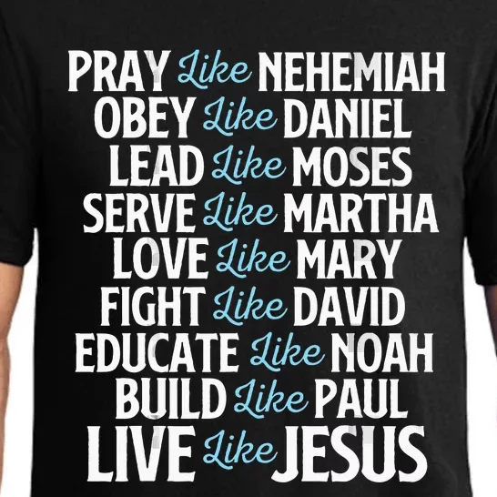 Pray Like Nehemiah Christian Faith Jesus Christ Religious Pajama Set